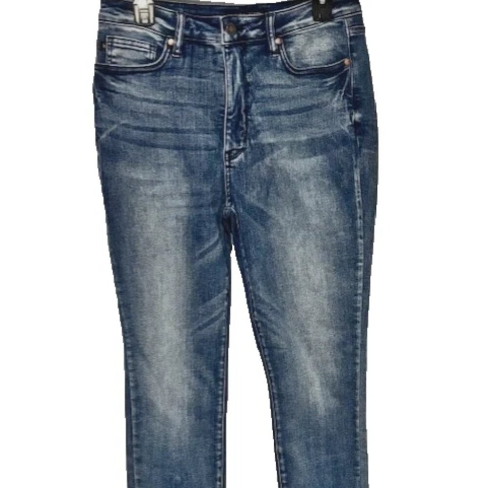 Judy Blue Jeans Womens 11/30 Blue Skinny Fit High Rise Medium Wash Denim Stretch